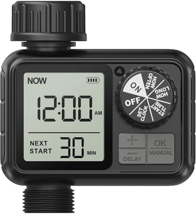 Irrigatiecomputer met Regenvertraging - Automatische Watertimer voor Tuin en Gazons