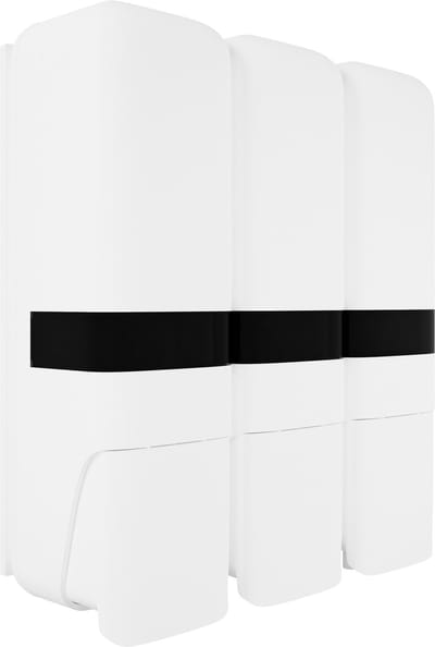 Waal® Zeepdispenser Wandmontage - Zelfklevend - Zeeppompje - Zeephouders - Zeepdispenser hangend - Badkamer & wastafel - Wit