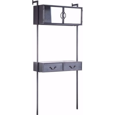 Furnilux Ventana Wandkast - 183 cm - Grijs Ijzer