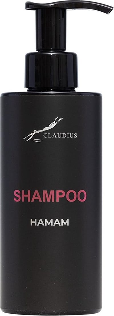 Shampoo Hamam 300 ml - met pomp - zwarte fles - haarverzorging