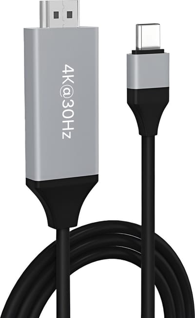 MMOBIEL USB-C naar HDMI Kabel 2m - 4K@30Hz - Thunderbolt 3 naar HDMI Adapter