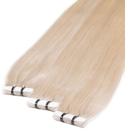 hair2heart Premium Tape Extensions Echt haar glad - 10 tapes 2,5 g 40 cm 10/0 lichtblond