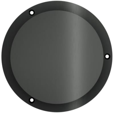 Hotbath &More VGRS015 ventilatierooster rond met schroeven geborsteld zwart PVD