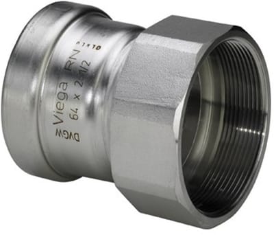 Sanpress Inox XL overgangsstuk SC pers bi.dr 88.9mmx3 bi