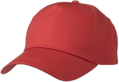 Myrtle Beach Volwassenen Unisex 5-paneel Licht gelamineerde Promo Cap (Signaal Rood)