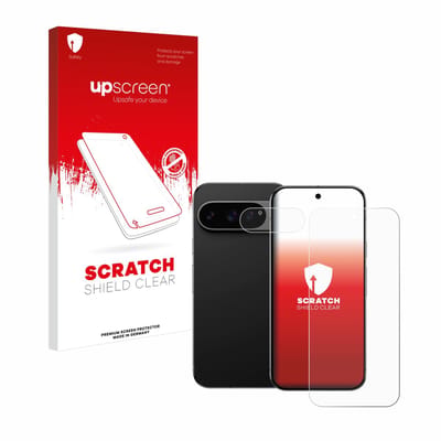 upscreen - Screenprotector voor Google Pixel 9 Pro (Voor+Camera) - Folie Beschermfolie transparant