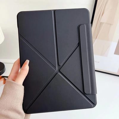 Nouvelle coque magnétique fine pour Apple IPad 11ème 10ème 10.9 IPad Pro 11 12.9 13 M4 Cover Air7 Air 5 Mini7 6 A16 Pro Pliable Support Funda Pro 12.9 3th (2018) noir