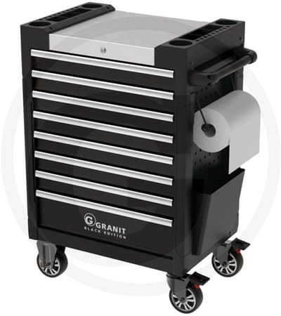 GRANIT BLACK EDITION Gereedschapswagen Dynamic 2.0 Start - 133 delig