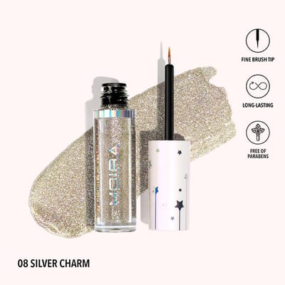 Moira Glitter Liner Silver Charm 08