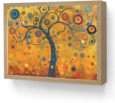 Wandlamp 40x30 cm - Oplaadbaar - Abstract - Boom - Levensboom - Modern - Wandlampen binnen woonkamer - Slaapkamer lamp - Decoratieve nachtlamp - Vloerlamp draadloos
