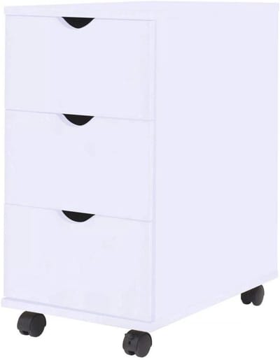 Mobiele Ladeblok met 3 Laden - Compacte Rolcontainer voor Kantoor of Thuis