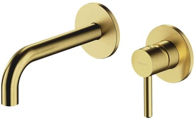 OMNIRES Y - Inbouw wastafelkraan, 2-gats installatie,met inbouwdeel, geborsteld messing Y1215HBSB