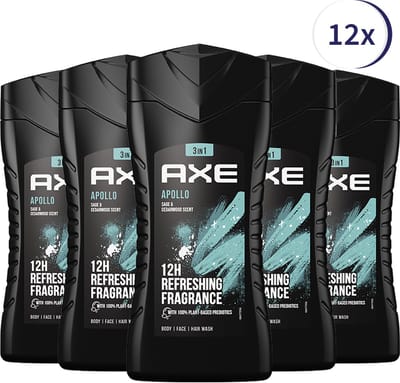 Axe Men Apollo Douchegel (Voordeelverpakking) - 12 x 250 ml