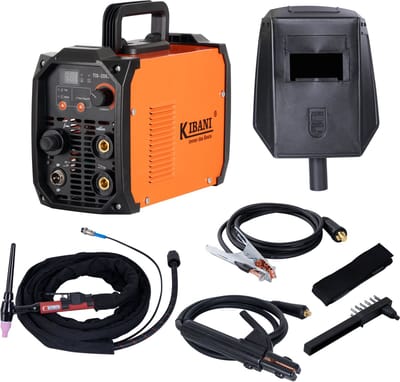 Kibani Lasapparaat TIG-200S - TIG & MMA Lasapparaat tot 4.0 mm - IGBT-Inverter-Technologie - Compact en Lichtgewicht - Elektrisch Lasapparaat 220V - RVS / Elektrode Lassen