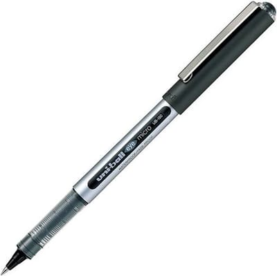 Liquid ink ballpoint pen Uni-Ball Eye Micro UB-150 Zwart 12 Stuks