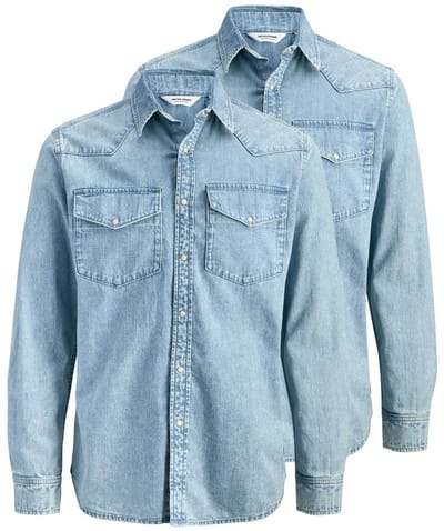 Jack & Jones Heren Jeans overhemd 2 pack Western