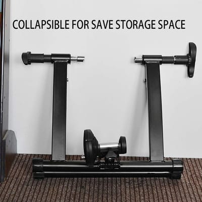 Fiets trainer - Hometrainer frame - Binnen fietsen - Variabele weerstand - Universeel - Zwart