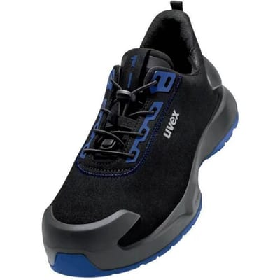 uvex S2 PUR W11 6814840 Lage veiligheidsschoenen S2 Schoenmaat (EU): 40 Zwart, Blauw 1 paar