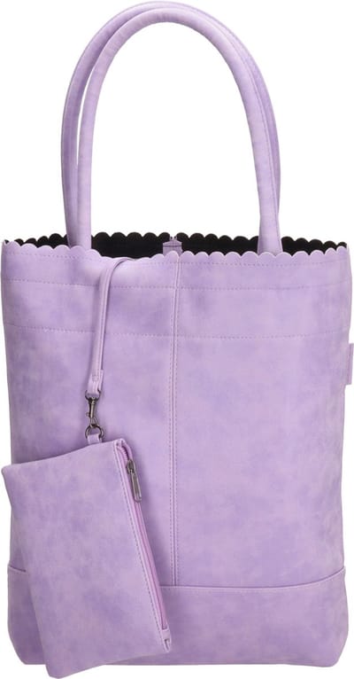 Beagles Ronda Shopper met leuke etui - Tote Bag - Dames Tas - Lila
