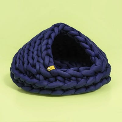 Gebreid honden- en kattenhuis voor alle seizoenen Comfortabel en afgesloten Geschikt voor katten Huisdier Kattenhuis Huisdierbenodigdheden Grote capaciteit Bottom diameter 30cm