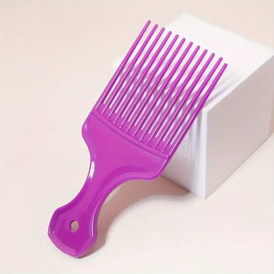CHPN - Afro kam - Grove kam - Kam - HaarVork - Barber Kam - Paars - Unisex - Kappers Borstel - Haar Styling Tool - Baardkam