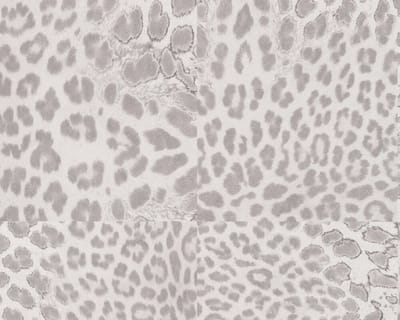 LUIPAARD VACHT BEHANG | Dierenprint - grijs wit zilver - A.S. Création Desert Lodge