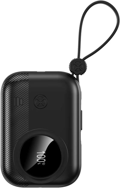 ATouch - Powerbank Volt2Go- Kids Powerbank - 10000 mAh - Snellader - Uniek Design - Ingebouwde USB-C - Voor Smartphones, Tablets & Gadgets - Zwart