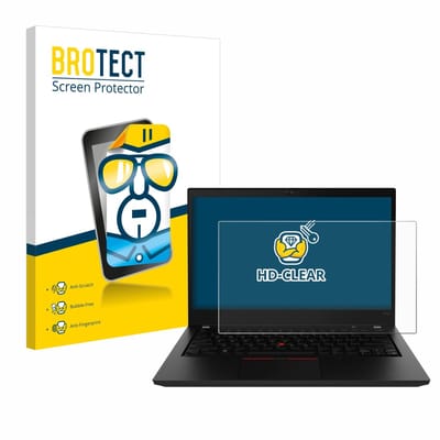 BROTECT - Screenprotector voor Lenovo ThinkPad P14s Gen 2 - Folie Beschermfolie transparant