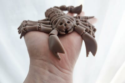 3D-geprinte Beweegbare Skeletschorpioen – 20 cm – Verzamelbeeldje