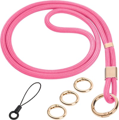 Nekkoord voor Sleutels - Nylon Lanyard met Verstelbare Gesp - Comfortabele en Zware Lanyards voor ID-kaarten, Badges en Portemonnees