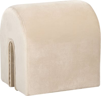 MODOC - Poef - Beige - 35 cm - Fluweel