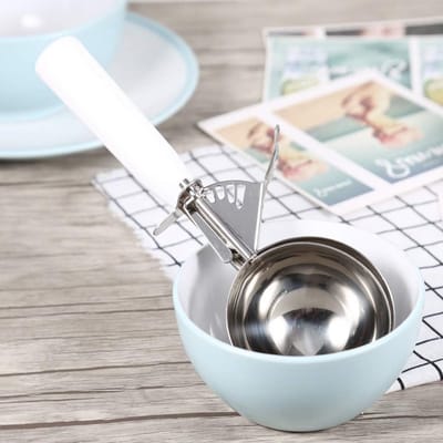 RVS IJslepel Set voor Perfecte IJsbolletjes, Fruit en Desserts - 8CM, 12 Stuks, Ergonomisch Ontwerp