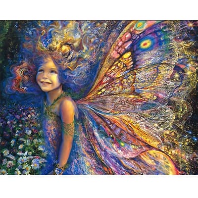 Diamant borduurwerk schilderij borduurpakketten muur mozaïek vlinder elfjes Home decor cadeau 20X30CM gray