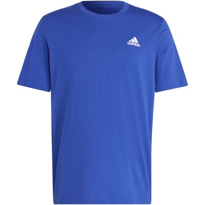 adidas Sportswear Essentials Single Jersey Geborduurd Small Logo T-shirt - Heren - Blauw- S