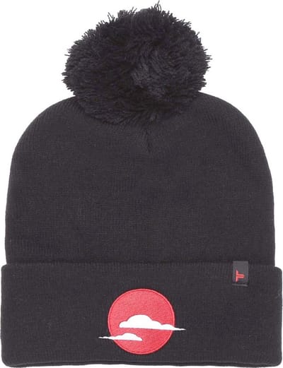 Tokyo Time - Japan Pompom Beanie muts - Zwart