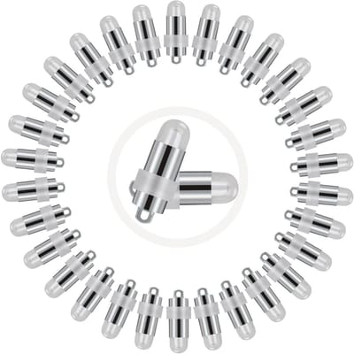 EXCITAT 30 stuks - LED-lampjes - Mini-ballonlampjes - Waterdichte verlichting - Warm wit - Geschikt voor feesten, feestdagen, evenementen en verjaardagen
