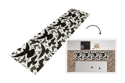 Keukenloper - Loper keuken - Duif - Vliegen - Patronen - Vogels - 200x50 cm - Keukenloper vinyl