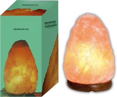 SCH® Himalaya Zoutlamp - Zoutlamp - Wit - ‎15cm x 15cm x 25cm