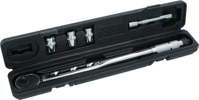 Carpoint Momentsleutel Set 5-Delig – 40-210 Nm – 1/2" Drive – Met Doppen 17/19/21 mm – Kliksignaal – Inclusief Koffer