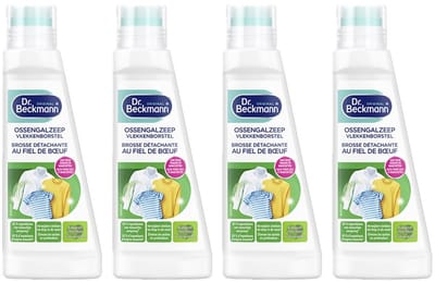 Dr. Beckmann Ossengalzeep met vlekkenborstel - 4 x 250 ml