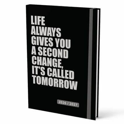 Week agenda - 2027 - 17 maanden - 14,8x21cm - Zwart