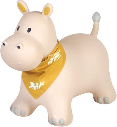 Kindsgut - Skippydier - Nijlpaard - Hoge kwaliteit skippybal dier - Inclusief luchtpomp - Speelgoed 2 jaar