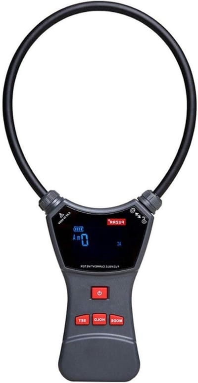 Stroomtang Meter - Digitale Klem meter - Stroom Meten - Lekkage Stroom Meting - 10000A - Zwart