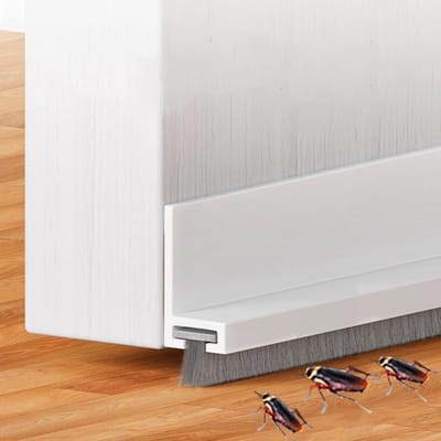 Geluiddempende Deurborstel – 39-inch Rubberen Tochtstopper – Stofdicht, Tochtwerend en Insectenbestendig – Deurafdichtingsstrip voor de Slaapkamer – Verstelbare Deuronderafdichting – Geluidsisolerende Deurafdichting – 100 x 5 cm