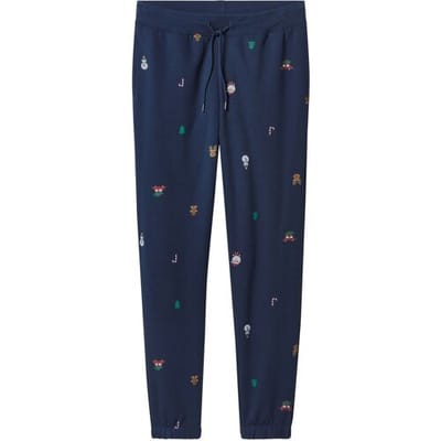 ESMARA MEN Heren kerstjoggingbroek (Marineblauw, S)