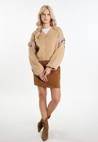IZIA Vest Dames beige