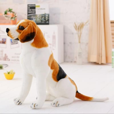 Levensechte Gigantische Beagle Hond Pluche Speelgoed Extra Groot Zacht Knuffeldier Schattige Puppy Cadeau voor Kinderen en Volwassenen 30cm