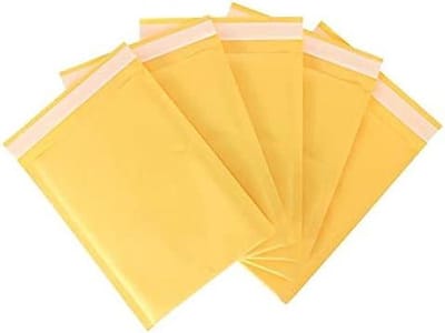Gewatteerde Enveloppen - Verzendzakken - Veilig Verzenden - Waterdicht en Scheurbestendig - 110x130mm 100 stuks - Geel