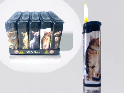 Klik aanstekers 50 stuks in tray navulbaar - Vio deal electronic aansteker - Unilite lighters