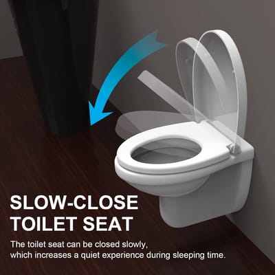 closing mechanism I High quality - toiletdeksel met snelsluiting voor eenvoudige reiniging, Duroplast wc-deksel